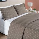 Ver imagem 2 de Kit Cobre Leito Espanha Casal Queen 03 Peças Micropercal 200 Fios Matelado White Line - Camafeu