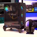 Ver imagem 3 de Suporte Base Gabinete Gamer Cpu Atx Apoio Mesa - Chão Preto