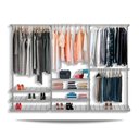 Ver imagem 1 de Guarda roupa closet aramado aberto armário modulado roupeiro 2,80 BR