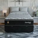 Ver mais imagens de Cama Box Baú Viúva + Colchão Comfort Class Pillow Top Preto/suede Preto