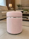 Ver imagem 4 de Kit Puff Superior com Cinta Prata Rosa Linho - Let Móveis