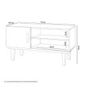 Ver imagem 3 de Rack com Prateleiras Denver Preto e Naturalle Carmolar