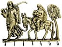 Ver imagem 1 de Porta Chaves Cabide Bíblico Bronze Decoração Presentes