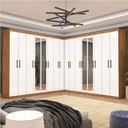 Ver imagem 1 de Closet Casal Duplo Rubi Premium 16 Portas Plus 8 Gavetas