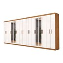 Ver imagem 3 de Closet Casal Duplo Rubi Premium 16 Portas Plus 8 Gavetas