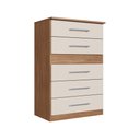 Ver imagem 1 de Cômoda Safira 5 Gavetas - Casajá - Freijo/off
