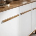 Ver imagem 3 de Aparador Buffet Bar Branco 160cm Madeira Sala Jantar 4 Portas Opala Hall Entrada