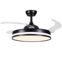 Ver imagem 2 de Ventilador de Teto Grande Lampada Led 3 em 1 Pa Retratil Controle Remoto Lustre Casa Quarto Recepçao