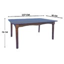 Ver imagem 2 de Jogo de Jantar Colonial Brisa Mesa 137x80 Cm + 06 Cadeiras Imbuia Rustico
