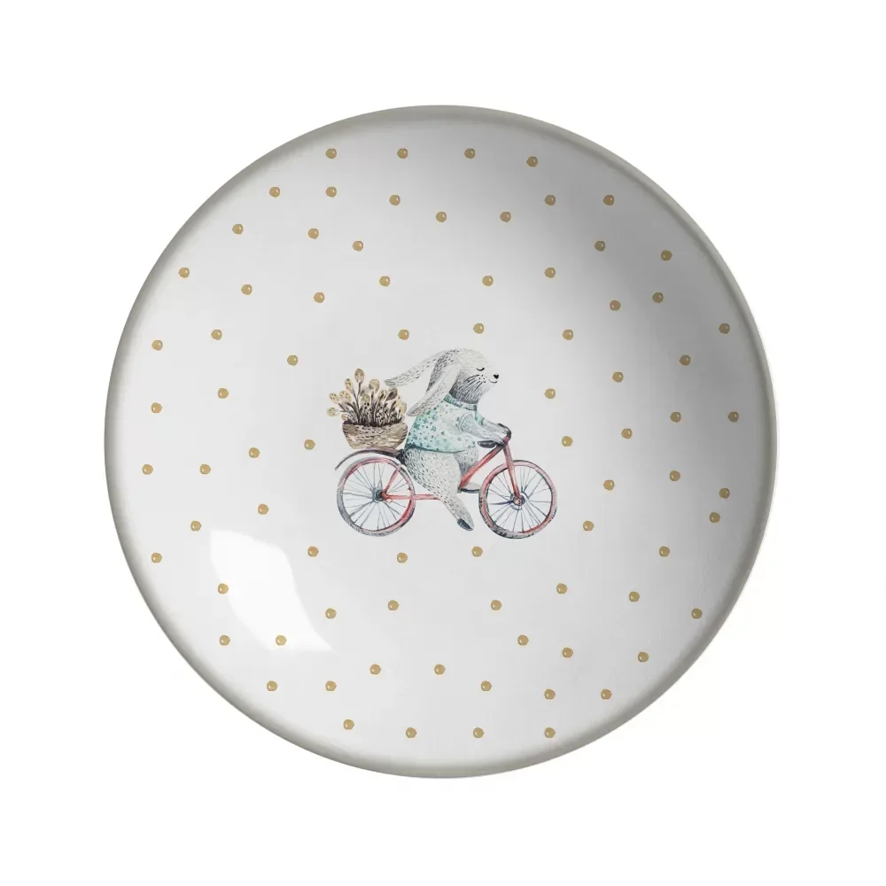 Ver imagem 1 de JOGO DE PRATOS PASCOA FUNDO COUP COELHO C/6 UND 1ªLINHA