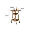 Ver imagem 7 de Conjunto Mesa Bistrô Com 2 Banquetas Cedro Gold 51C