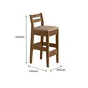 Ver imagem 3 de Conjunto Mesa Bistrô Com 2 Banquetas Cedro Gold 51C