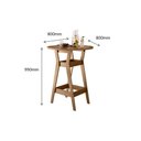Ver imagem 4 de Conjunto Mesa Bistrô Com 2 Banquetas Cedro Gold 51C