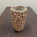 Ver imagem 2 de Vaso Decorativo Enfeite Casa Cerâmica 34x22x22cm Bege
