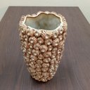 Ver imagem 3 de Vaso Decorativo Enfeite Casa Cerâmica 34x22x22cm Bege