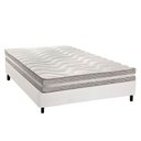 Ver imagem 1 de Conjunto Box Casal: Colchão Espuma Paropas D33 D45- Pro Sono Double Face Prata + Base Crc Courano