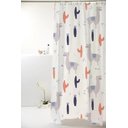 Ver imagem 1 de Cortina Box Banheiro Poliéster 198x180cm com Ganchos - Lhama