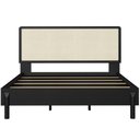 Ver imagem 7 de Cama Casal Queen com Cabeceira Palhinha 158cm Moss A03 Nero - Lyam Decor