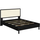 Ver imagem 2 de Cama Casal Queen com Cabeceira Palhinha 158cm Moss A03 Nero - Lyam Decor