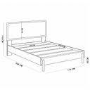 Ver imagem 6 de Cama Casal Queen com Cabeceira Palhinha 158cm Moss A03 Nero - Lyam Decor