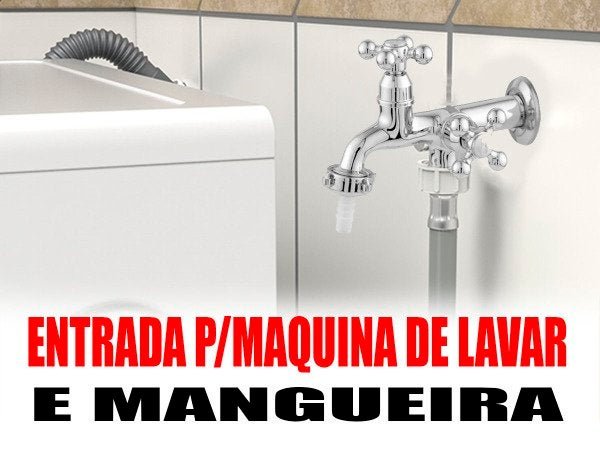 Torneira Abs Para Tanque/máquina C33 Cromada - 4
