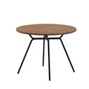 Ver imagem 1 de Mesa de Jantar Redonda 1m 1588 Carraro Freijó/Preto