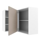 Ver imagem 5 de Armário Aéreo de Canto 1 Porta para Linha de 60 Cm de Profundidade Branco/crema Agata Madesa