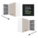 Ver imagem 7 de Armário Aéreo de Canto 1 Porta para Linha de 60 Cm de Profundidade Branco/crema Agata Madesa