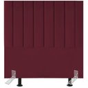 Ver imagem 2 de Cabeceira Estofada Cama Solteiro 90 Cm Luna Suede e Frame Cor:bordô