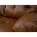 Ver imagem 3 de Sofá de Couro Marselha 3 Lugares Conhaque com Brilho - Mempra
