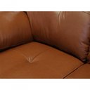 Ver imagem 6 de Sofá de Couro Marselha 3 Lugares Conhaque com Brilho - Mempra