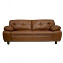 Ver mais imagens de Sofá de Couro Marselha 3 Lugares Conhaque com Brilho - Mempra