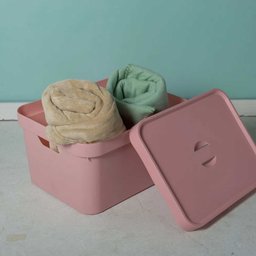 Caixa Organizadora Cube 32 Litros com Tampa 46 X 36 X 24,5cm Preto - ou - 3