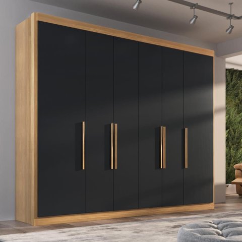 Guarda-Roupa Casal Valencia 6 Portas 6 Gavetas