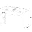 Ver imagem 5 de Mesa para Escritório Escrivaninha 127 Cm Preto