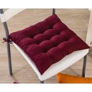 Assento De Cadeira Futon 40x40cm Cores Diversas:Bordô