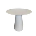 Ver imagem 1 de Mesa De Apoio Cone Laqueada - Tampo 60cm Altura 70cm Branco
