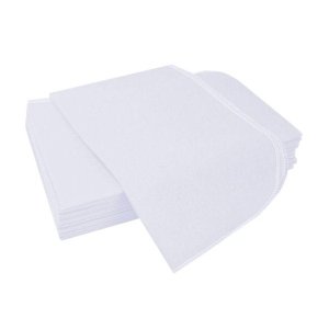 Flanela Branca 38X58 - 12 unidades