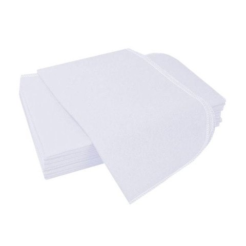 Flanela Branca 38X58 - 12 unidades