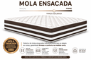 Ver imagem 5 de Kit Cama Box Baú Casal 138x188 cm + Colchão Molas Ensacada Casal 28 cm Marrom Suede