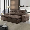 Ver imagem 1 de Sofá Retrátil e Reclinável 4 Lugares M26 Espresso Móveis