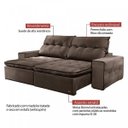 Ver imagem 2 de Sofá Retrátil e Reclinável 4 Lugares M26 Espresso Móveis