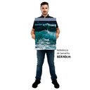 Ver imagem 2 de Kit Quadro Decorativo 3 Telas Canvas As Ondas Tacolado Moldura Flutuante 4,5cm Madeira 40 X 60cm