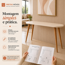 Ver imagem 5 de Aparador Buffet Hall de Entrada Mesa Decorativa Pés Palito em MDF