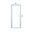 Ver imagem 4 de Porta 1 Folha Vidro Temperado 6cm 90x215cm Fábrica do Alumínio