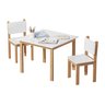 Mesinha Infantil em Madeira Maciça Isa com 2 Cadeirinhas para Atividades - 2