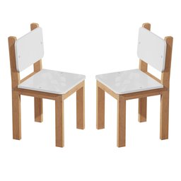 Mesinha Infantil em Madeira Maciça Isa com 2 Cadeirinhas para Atividades - 4