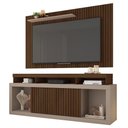 Ver imagem 5 de Painel com Rack Bancada para Tv Paris 180cm Fendi/havana - Sallar Home