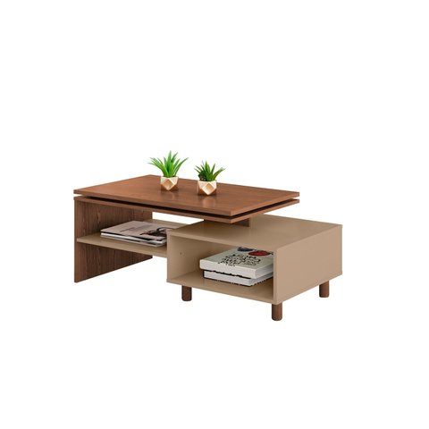 Mesa de Centro Bechara Lima Apoio Mesinha Centro Decorativa Porta Objetos e Quadros Várias Cores
