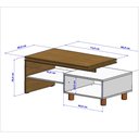Ver imagem 2 de Mesa de Centro Bechara Lima Apoio Mesinha Centro Decorativa Porta Objetos e Quadros Várias Cores